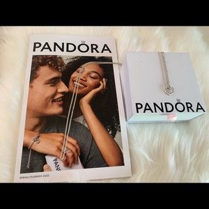 Pandora Heart Necklace/Charmholder